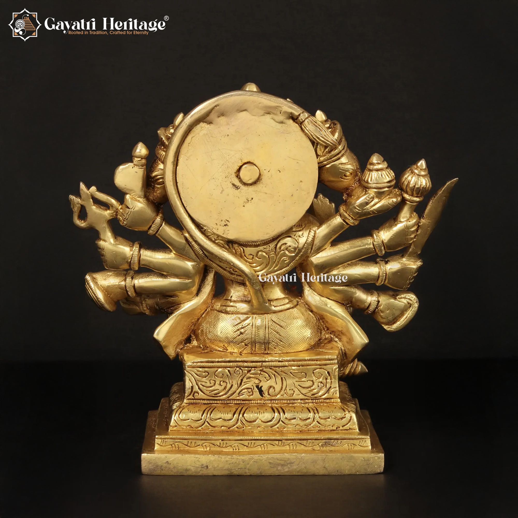 Brass Panchmukhi Hanuman Statue – Divine Protector Idol