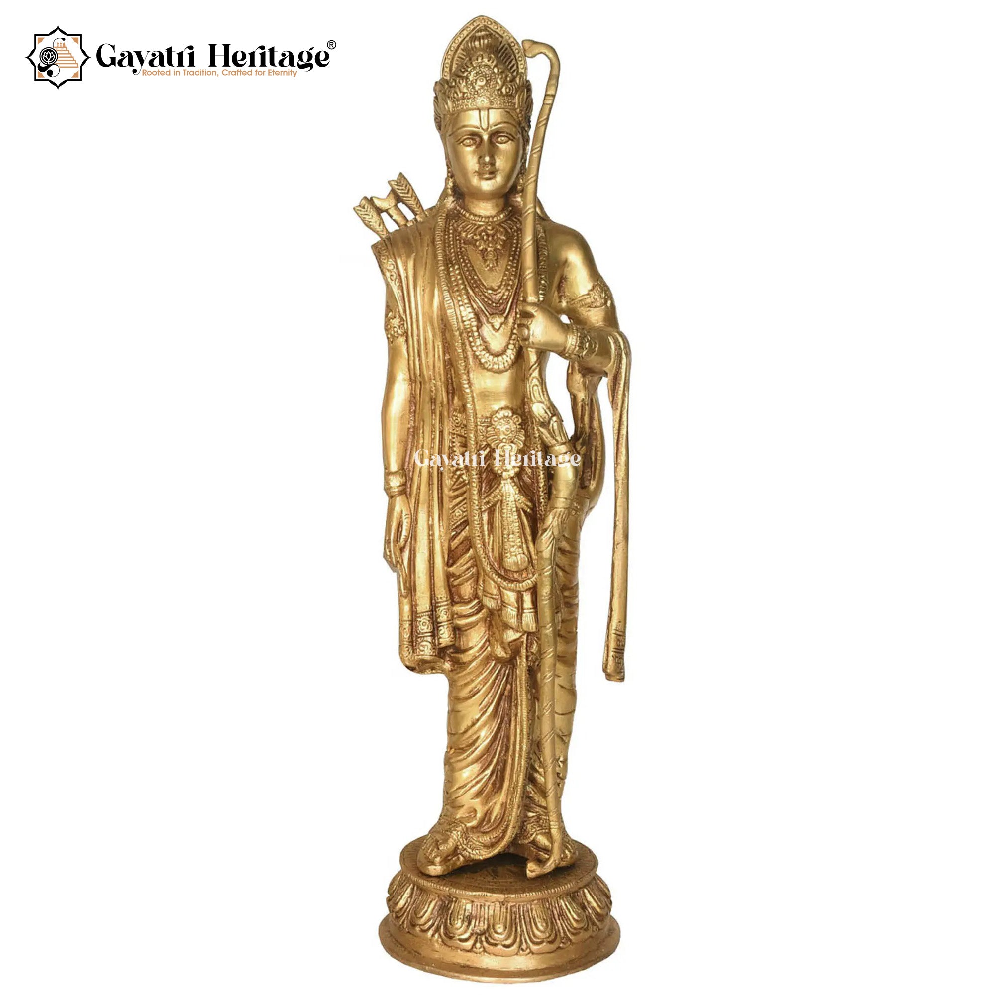 Brass Ram Parivar Idol – Divine Family of Lord Ram | Gayatri Heritage
