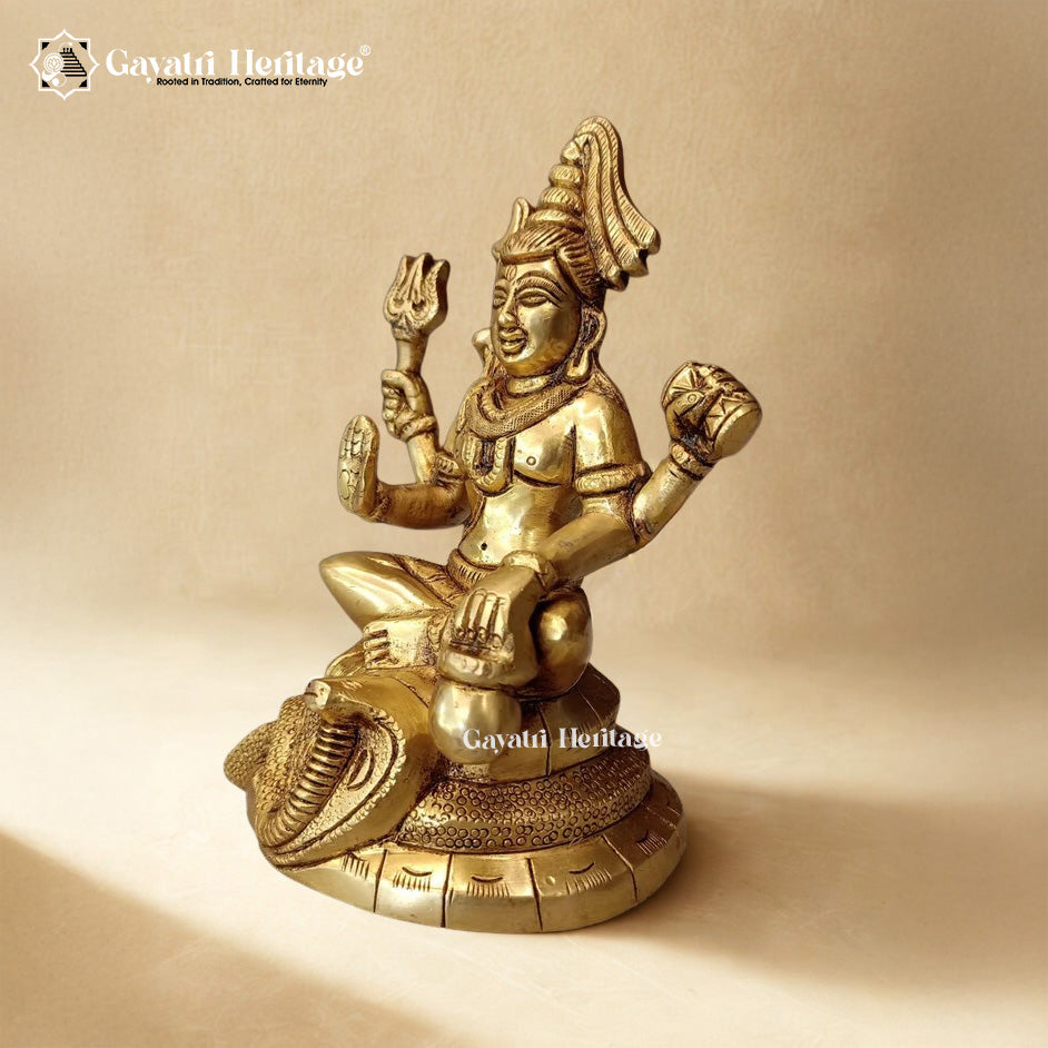 Brass Shiva Idol – Divine Energy of Meditation & Strength | Gayatri Heritage