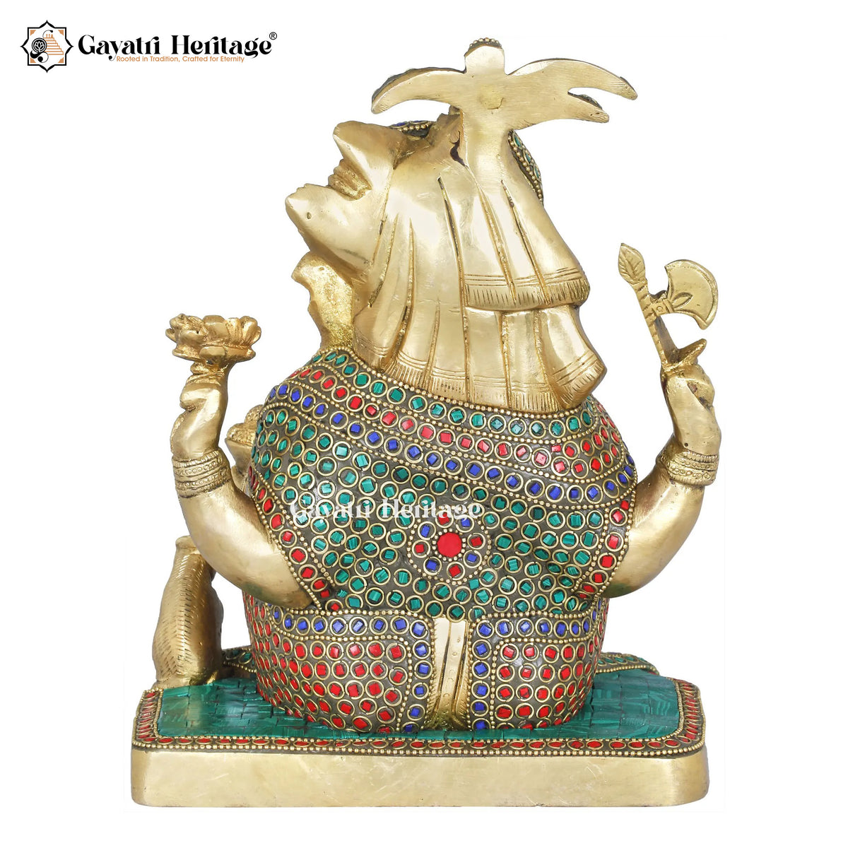 Brass Turban Ganesha Idol – Royal Ganesha for Pooja and Decor | Gayatri Heritage