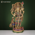 Brass Murugan Statue – Powerful Kartikeya Idol | Gayatri Heritage