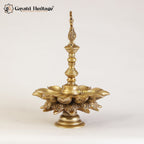 Brass Peacock Design Lamp – Stunning Ethnic Diya | Gayatri Heritage