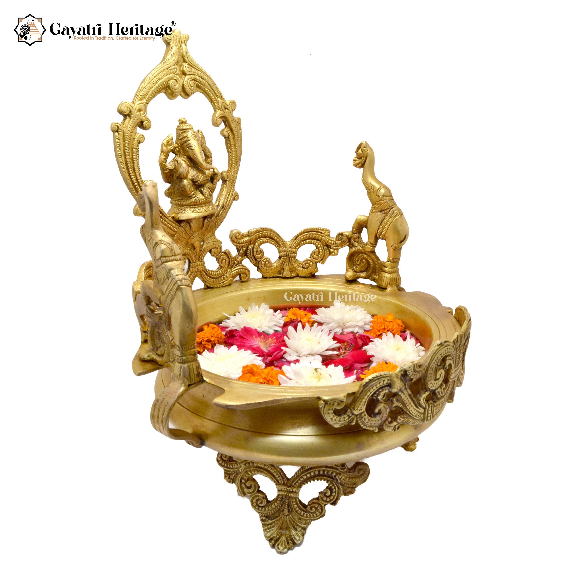 Brass Ganesh Urli – Sacred Home Décor for Blessings | Gayatri Heritage