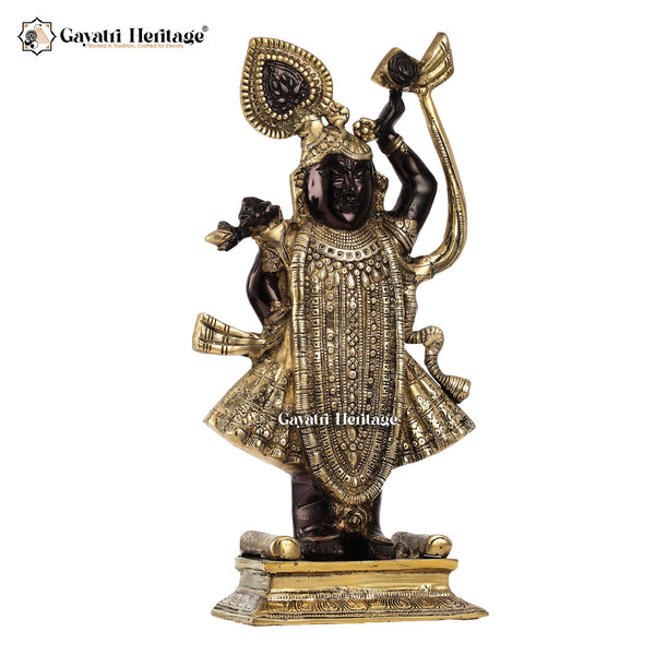 Brass Shrinath Statue – Divine Krishna Idol Décor | Gayatri Heritage