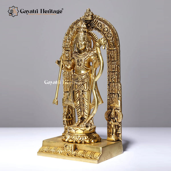 Brass Ram Lalla Statue – Sacred Divine Idol | Gayatri Heritage