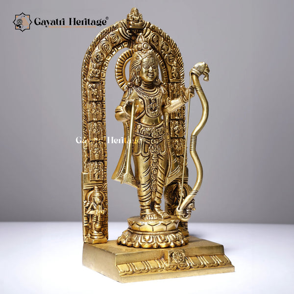 Brass Ram Lalla Statue – Sacred Divine Idol | Gayatri Heritage