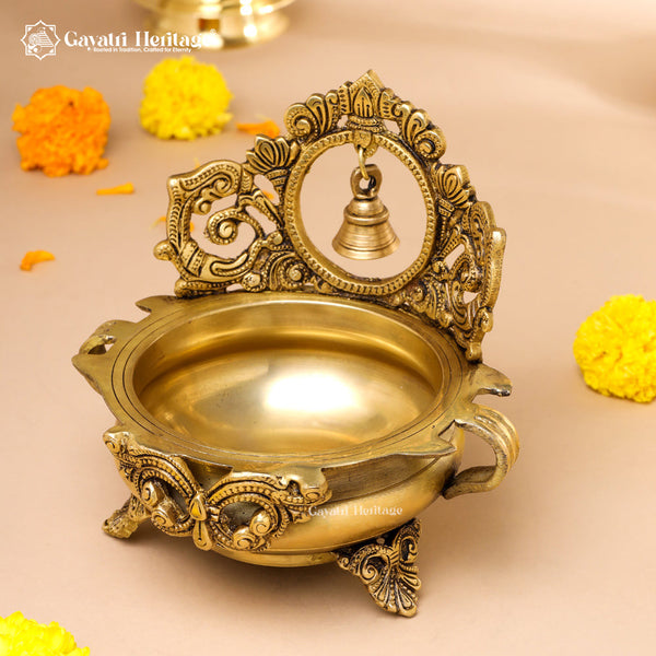 Brass Bell Design Urli – Traditional Brass Decorative Bowl | Gayatri Heritage