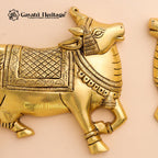 Brass Kamdhenu Cow Wall Hanging – Divine Blessings of Prosperity and Nurturing | Gayatri Heritage