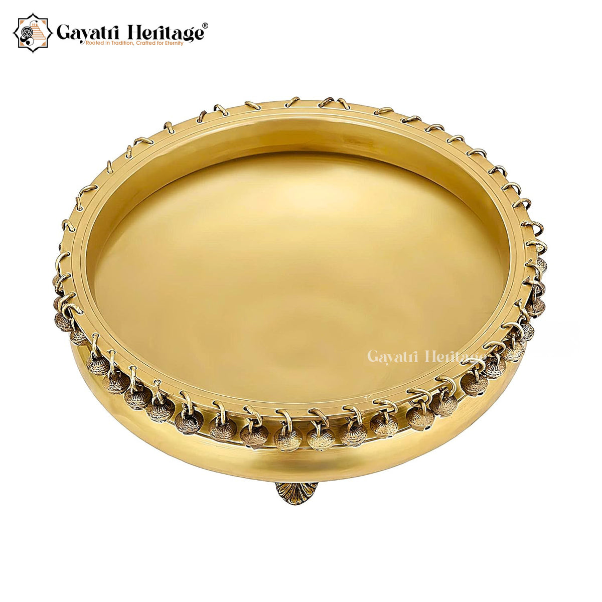 Brass Big Size Ghungroo Urli – Traditional Decorative Bowl | Gayatri Heritage