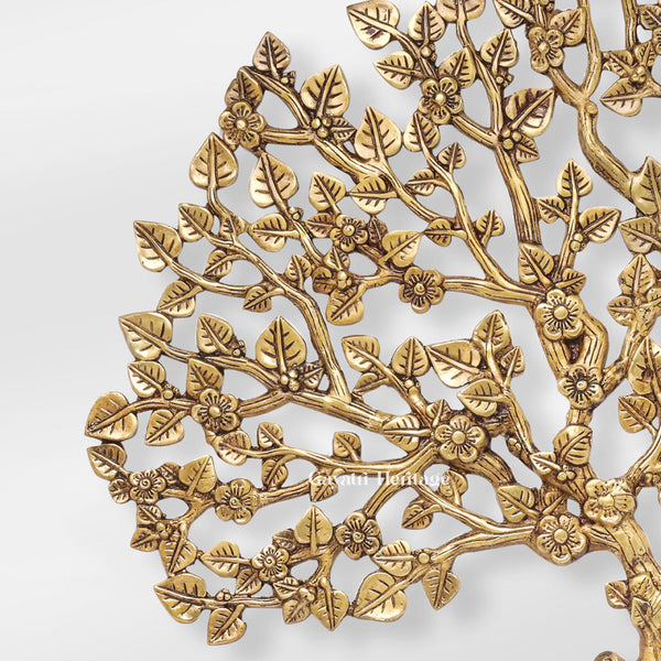 Brass Kalpavriksha Wall Hanging Tree – A Sacred Symbol of Life, Wisdom, and Growth | Gayatri Heritage