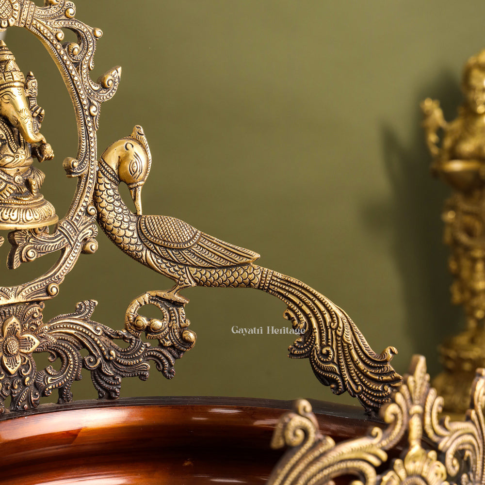 Brass Ganesha Urli – Divine Brass Décor for Prosperity | Gayatri Heritage