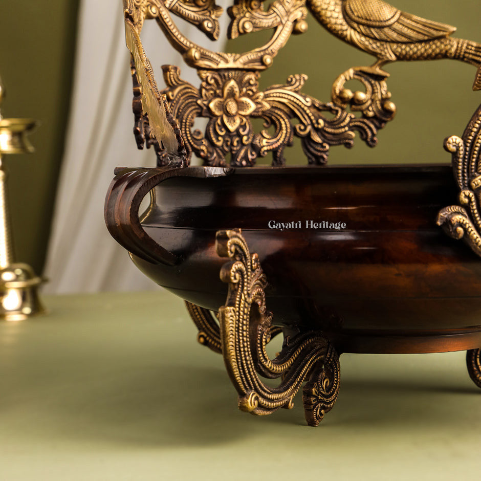Brass Ganesha Urli – Divine Brass Décor for Prosperity | Gayatri Heritage