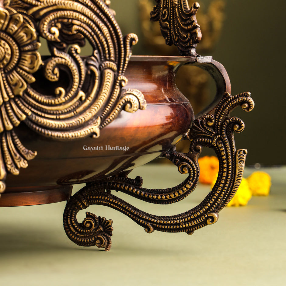 Brass Ganesha Urli – Divine Brass Décor for Prosperity | Gayatri Heritage