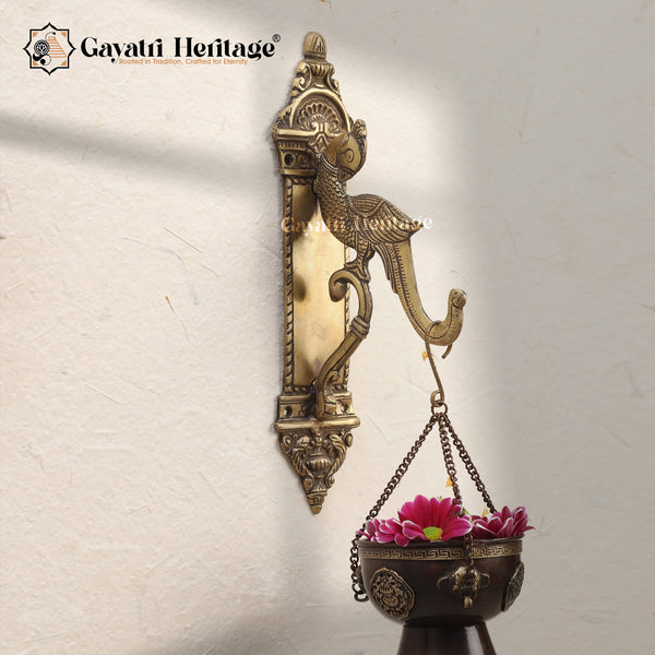 Brass Wall Hanging Sparrow Brackets – Rustic Charm for Your Walls | Gayatri Heritage