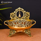 Brass Bell Design Urli – Elegant Décor for Spiritual Spaces | Gayatri Heritage