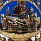 Brass Dasavatharam Lamp – Divine Light of Ten Incarnations | Gayatri Heritage