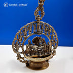 Brass Dasavatharam Lamp – Divine Light of Ten Incarnations | Gayatri Heritage