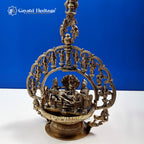 Brass Dasavatharam Lamp – Divine Light of Ten Incarnations | Gayatri Heritage