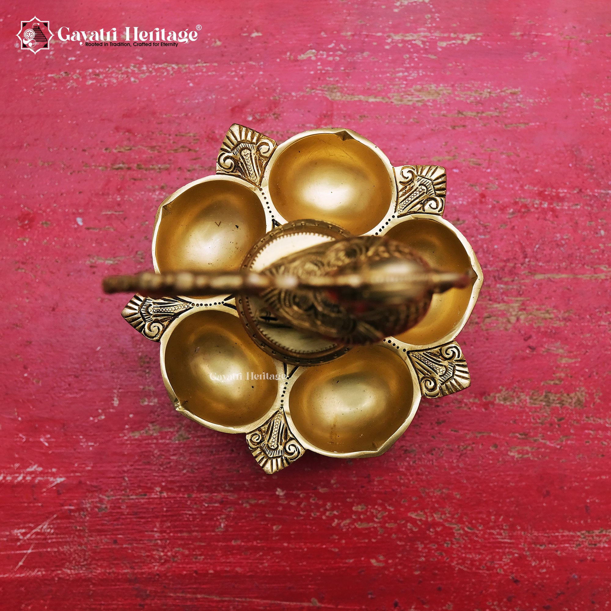Brass Sparrow Design Diya – Exquisite Handcrafted Lighting Décor | Gayatri Heritage