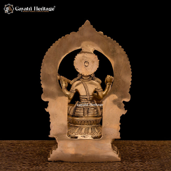 Brass Goddess Saraswati Statue – Embodiment of Wisdom & Art | Gayatri Heritage