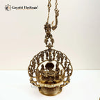 Brass Dasavatharam Hanging Lamp – Light of Ten Incarnations | Gayatri Heritage