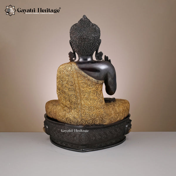 Brass Buddha Statue – Tranquil Enlightenment | Gayatri Heritage