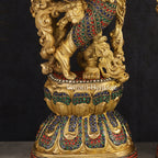 Brass Radha Krishna Idol – Spiritual Symbol of Love | Gayatri Heritage