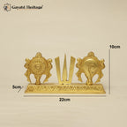 Brass Shankh Chakra Stand – Elegant Spiritual Display | Gayatri Heritage