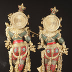 Brass Radha Krishna Idol – Timeless Devotional Art | Gayatri Heritage