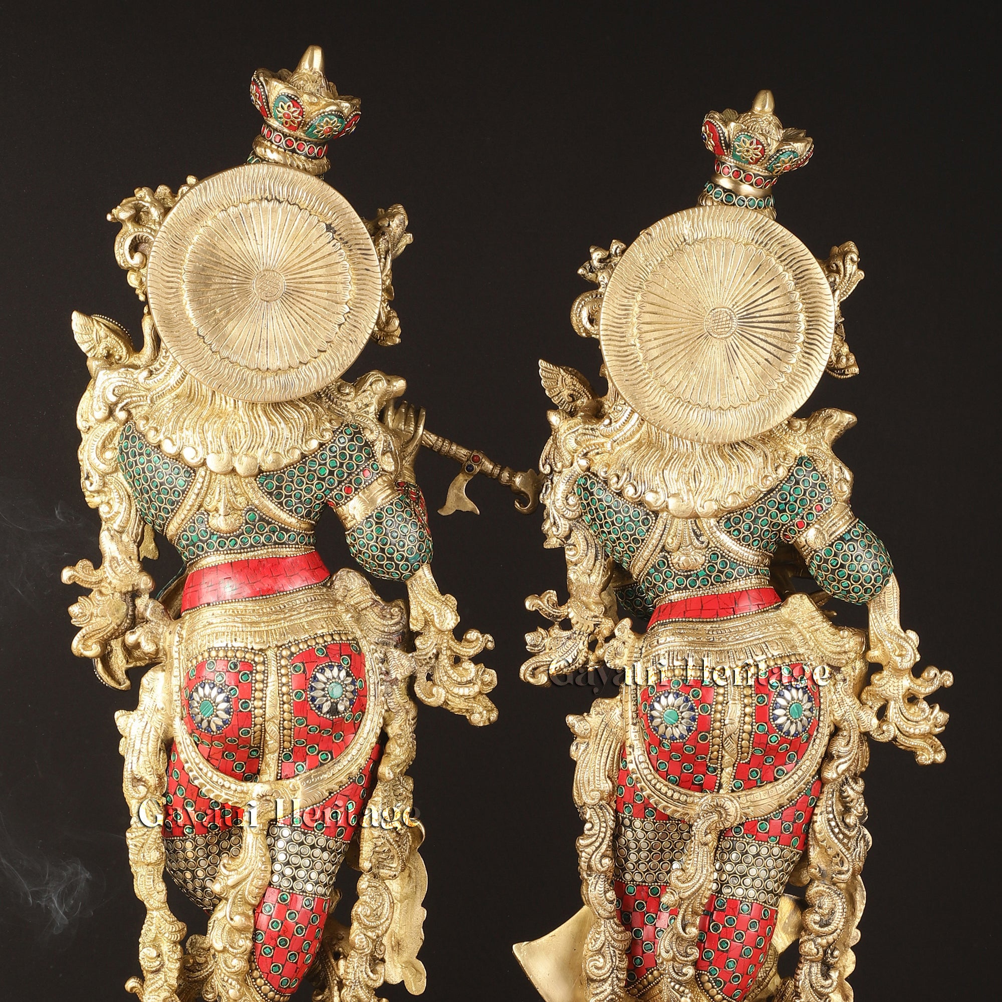 Brass Radha Krishna Idol – Timeless Devotional Art | Gayatri Heritage