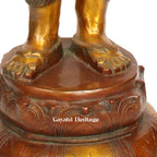 Brass Namastey Lady – Elegant Welcome Décor | Gayatri Heritage