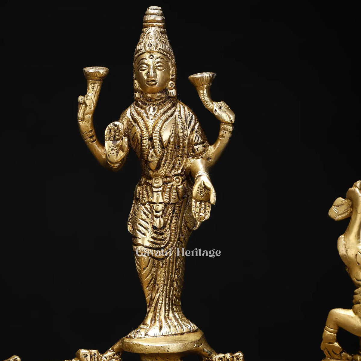 Brass Ashtalakshmi Design Urli – Auspicious Decor Bowl | Gayatri Heritage
