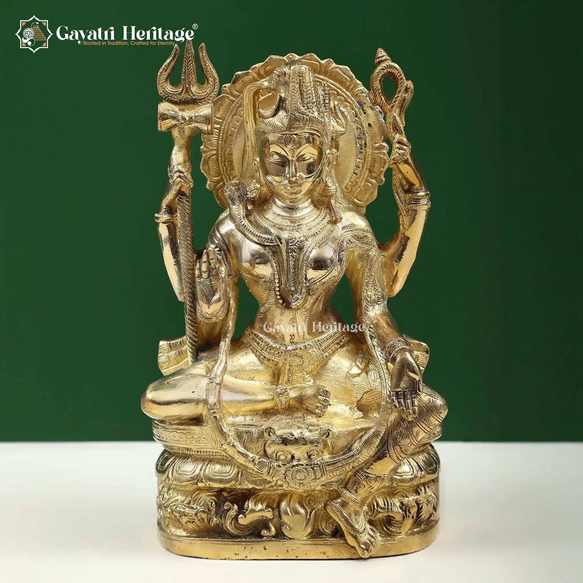 Brass Ardhanarishwar Statue – Divine Fusion Idol | Gayatri Heritage