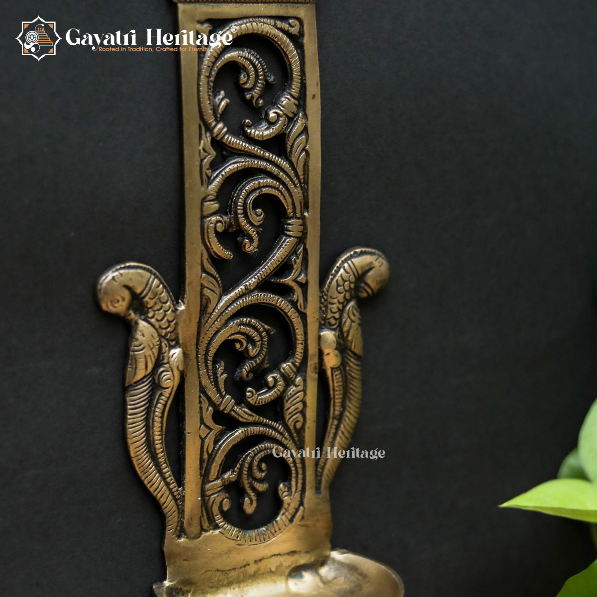 Brass Wall Decor Diya – Traditional Hanging Lamp | Gayatri Heritage
