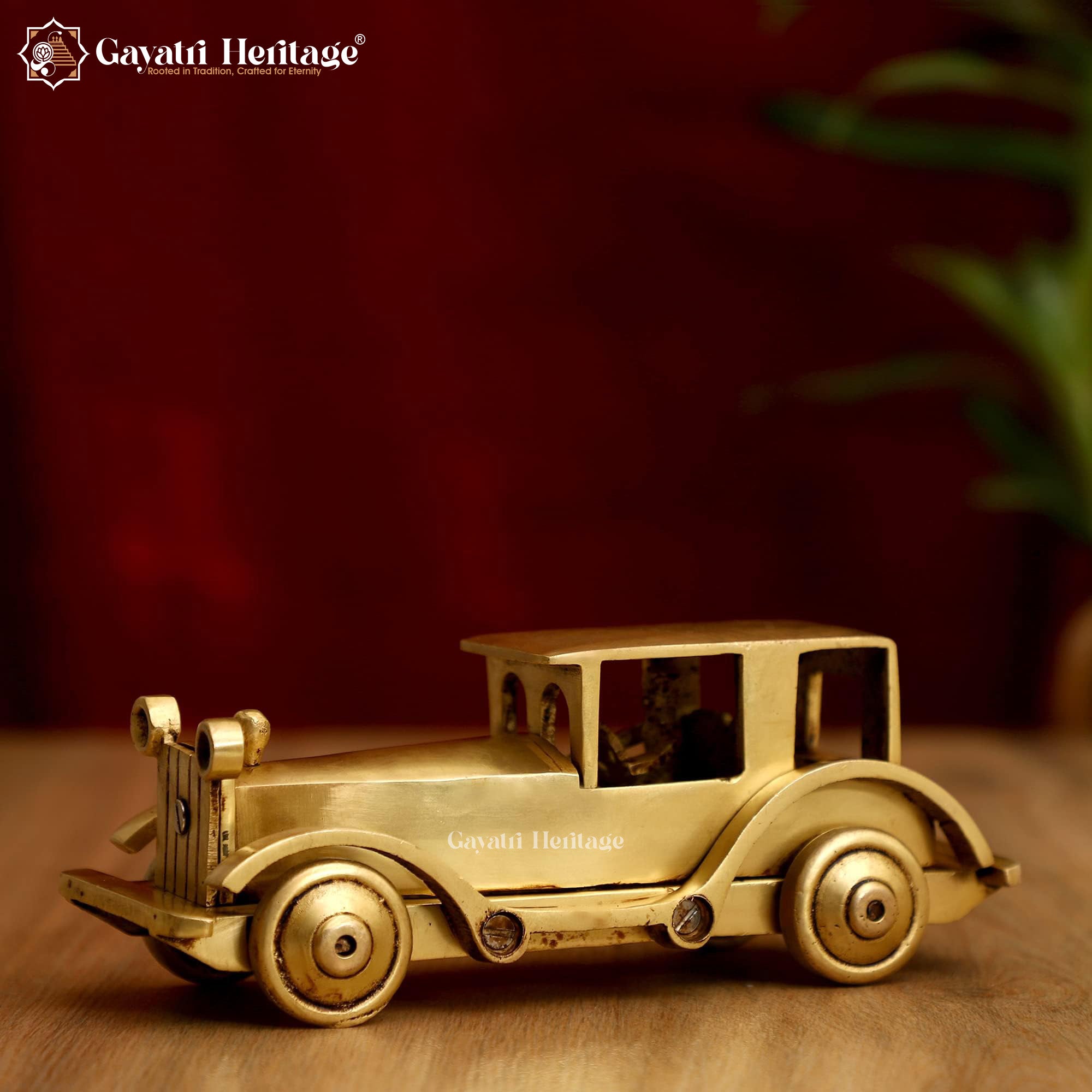 Brass Vintage Car – Classic Antique Décor Piece | Gayatri Heritage