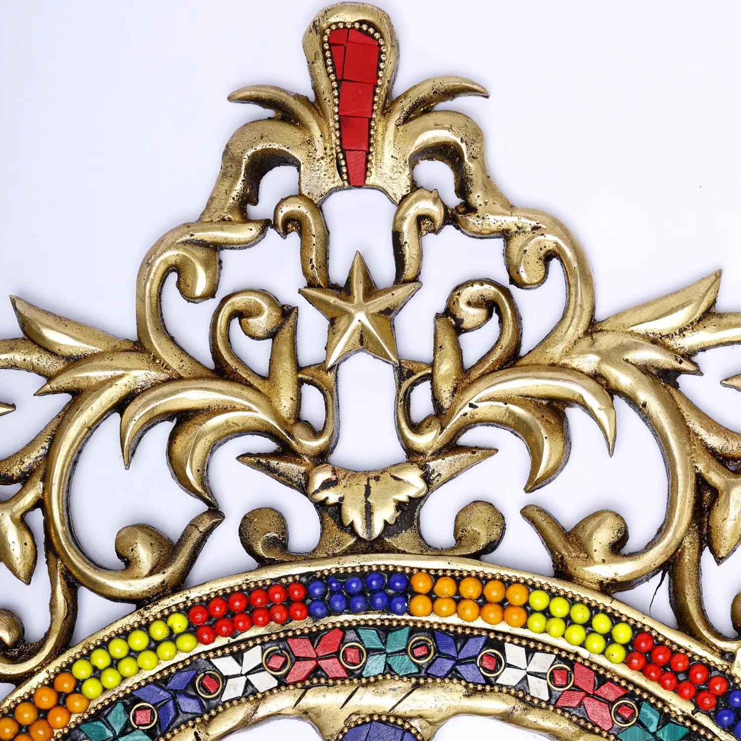 Brass Lord Ganesh Frame – Majestic Wall Décor Idol | Gayatri Heritage