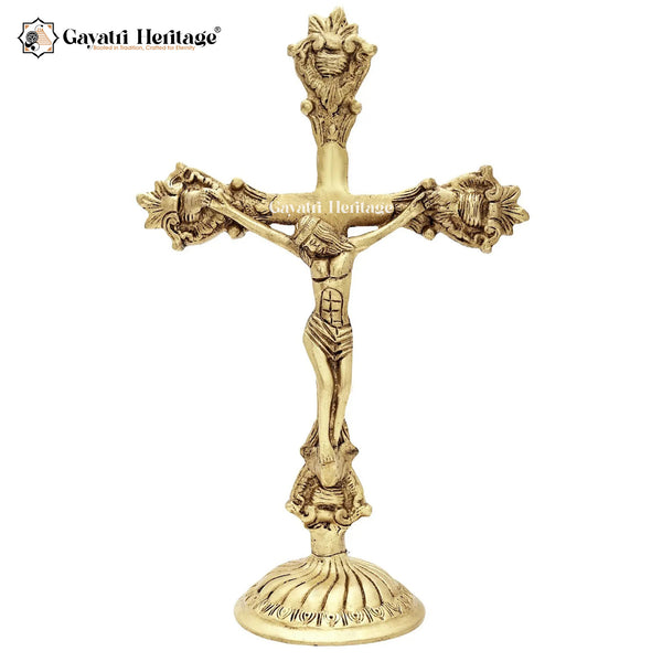 Brass Jesus Christ Statue – Divine Christian Home Decor | Gayatri Heritage