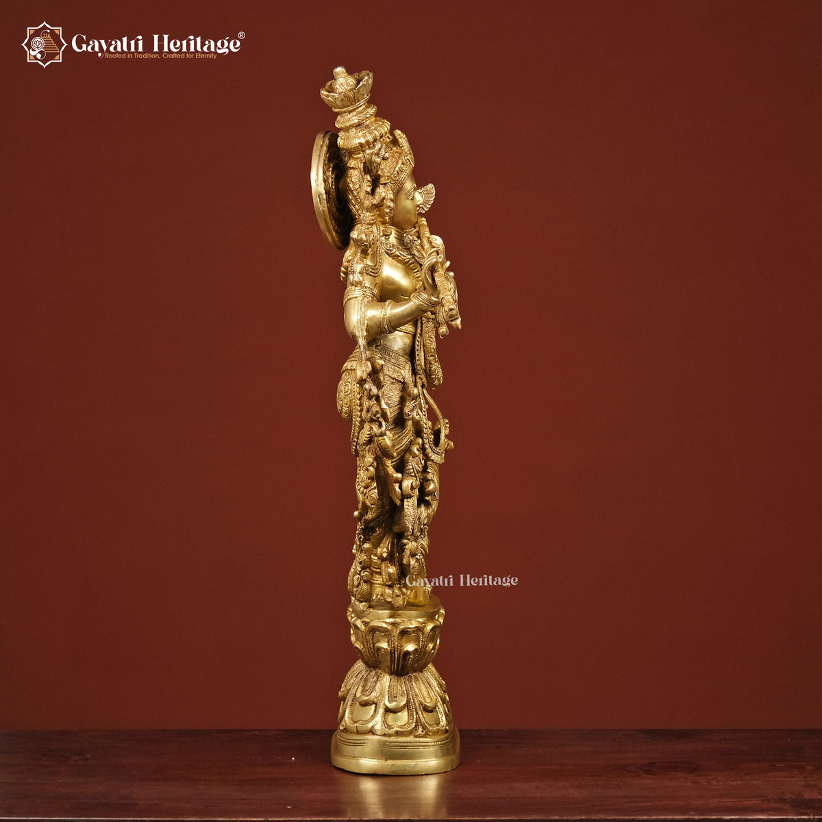 Brass Radha Krishna Statue – Divine Art for Your Home | Gayatri Heritage