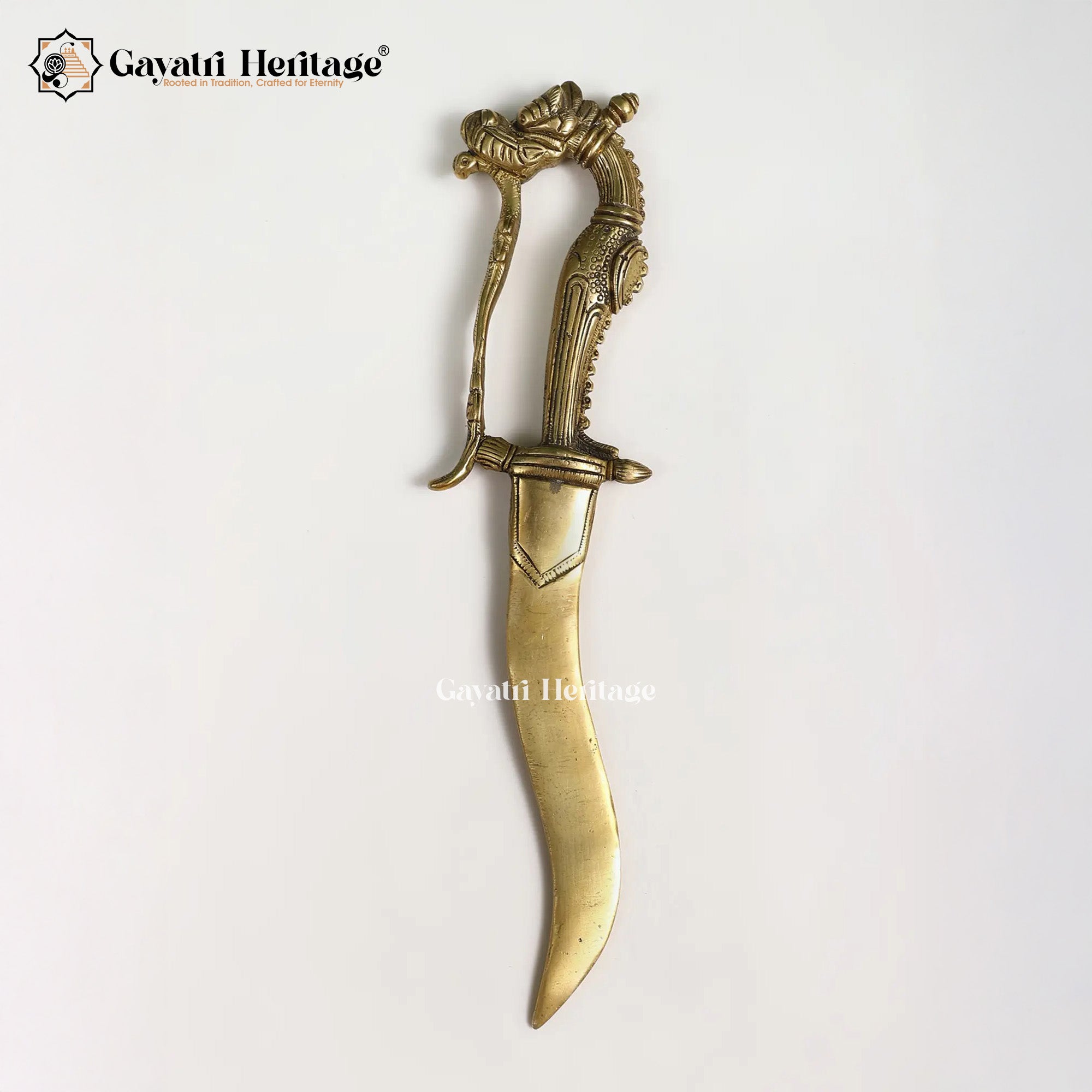 Brass Decorative Katar – Traditional Dagger for Home Decor | Gayatri Heritage