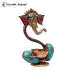 Brass Vinayagar Diya – Ganesha Oil Lamp for Pooja | Gayatri Heritage