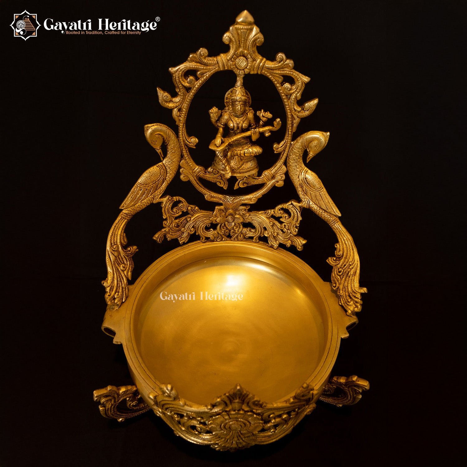 Brass Saraswati Urli – Divine Home Décor | Gayatri Heritage