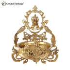 Brass Lord Ganesha Urli – Auspicious Decorative Bowl