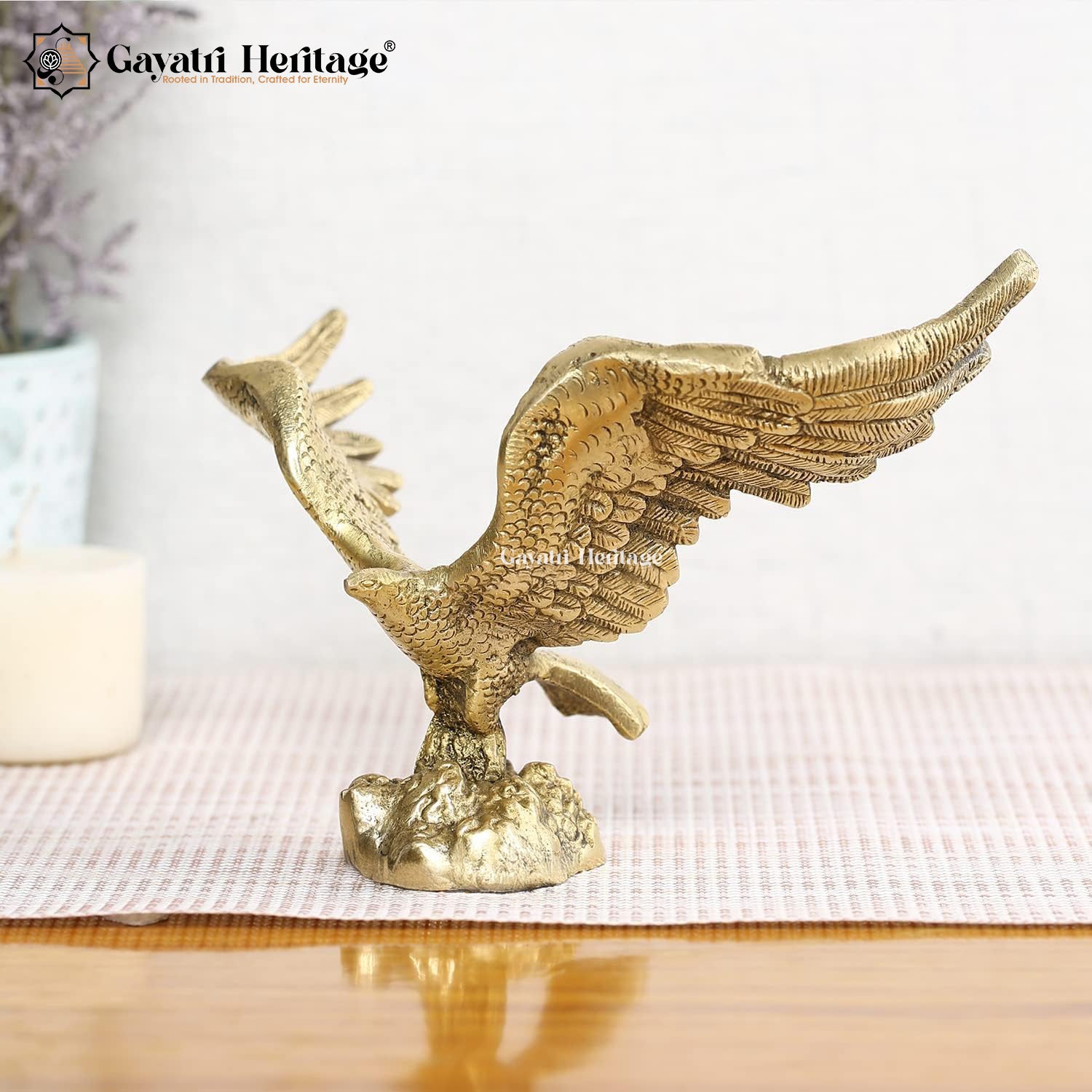 Brass Eagle Showpiece – Majestic Décor for Home | Gayatri Heritage