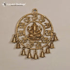 Brass Wall Hanging Ganesha – Om Decor with Bells