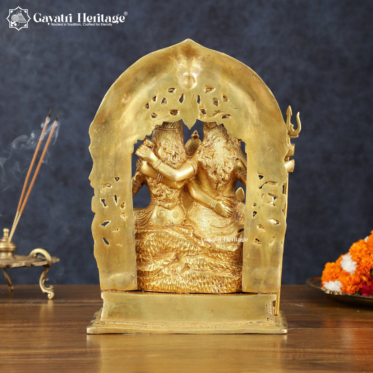 Brass Shiva Family – Divine Parivar Idol for Home Temple | Gayatri Heritage