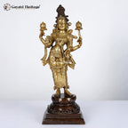 Brass Laxmi Statue – Goddess of Wealth and Prosperity