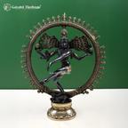 Brass Nataraj Statue – Cosmic Dance of Shiva Idol | Gayatri Heritage