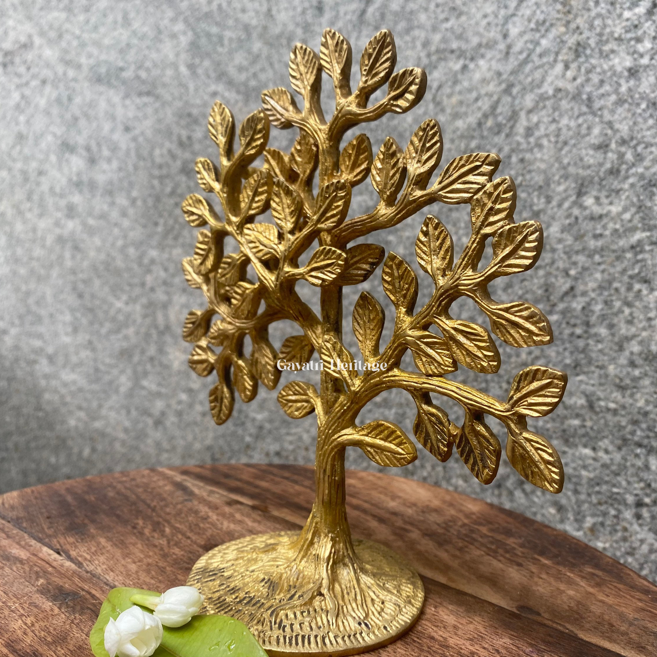 Brass Small Size Kalpavriksha Tree – Divine Wish-Granting Tree Idol | Gayatri Heritage