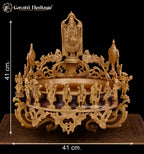 Brass Dasavtaram Urli – Sacred Vishnu Avatar Décor | Gayatri Heritage
