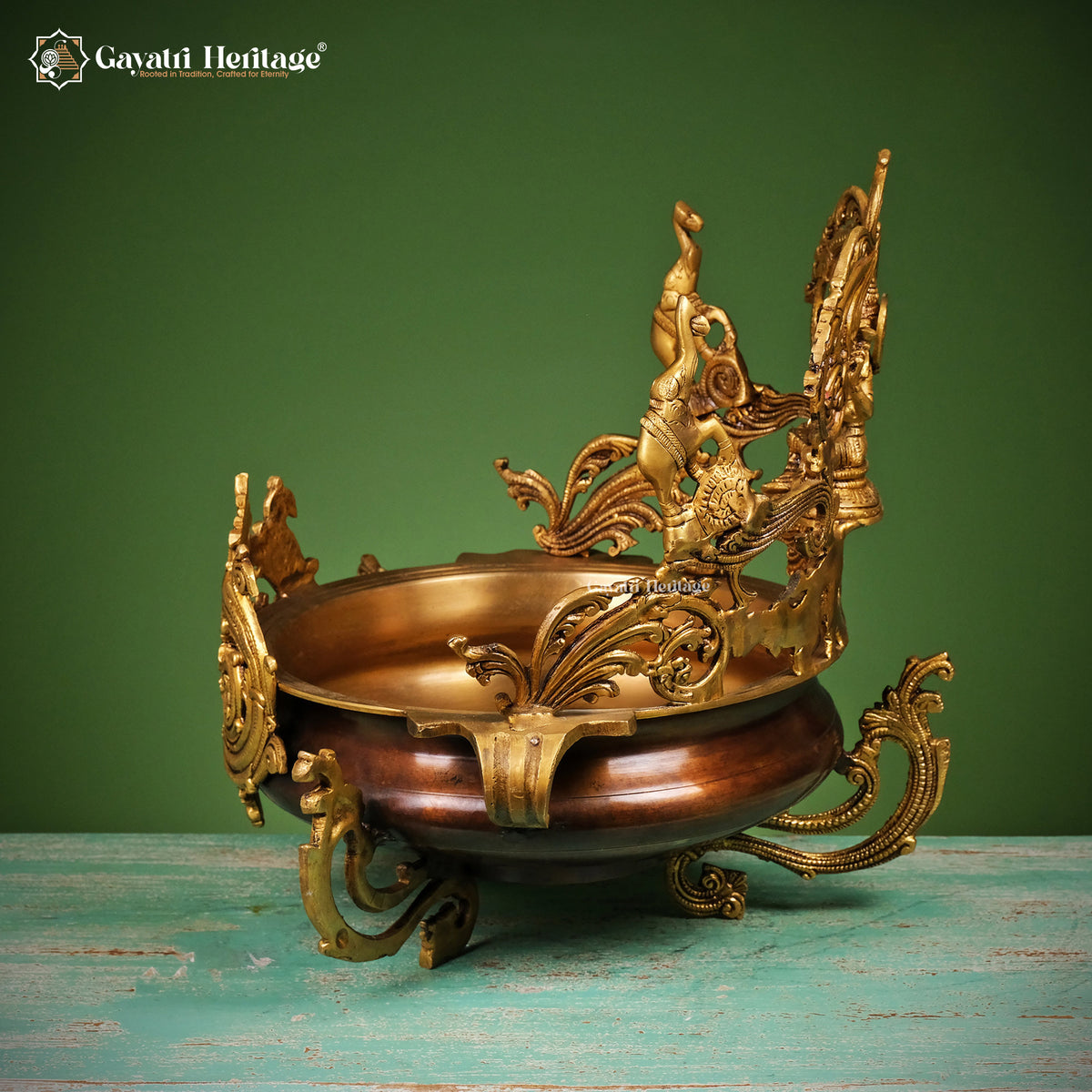 Brass Laxmi Urli – Traditional Prosperity Décor | Gayatri Heritage